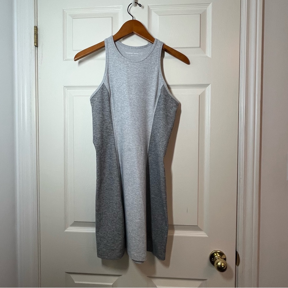 Outdoor Voices Two-Tone Gray Athena Mini Dress Size Medium